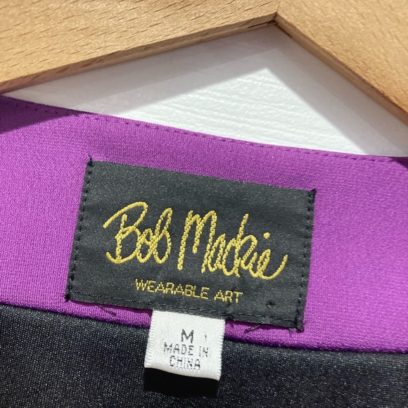 Bob Mackie purple & black sequin open jacket ladies size M - Picture 2 of 7